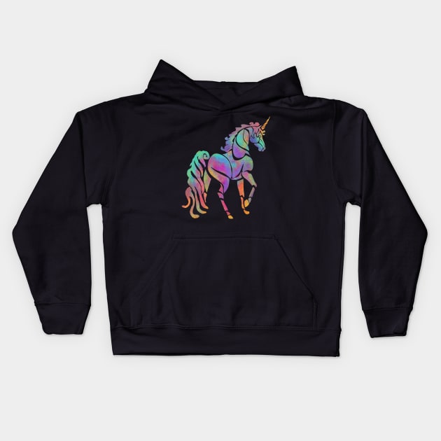 Unicorn Kids Hoodie by JulietLake